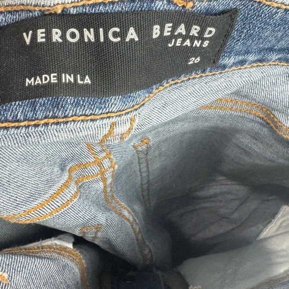 Veronica Beard Ryleigh Slim Straight Jeans Front Yoke Size 26 NWOT - Picture 10 of 13